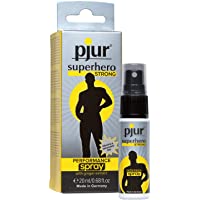 pjur superhero STRONG performance spray - Espray retardante muy concentrado para hombres - extracto de jengibre para…